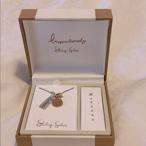 Never worn Sterling Silver inspirational necklace